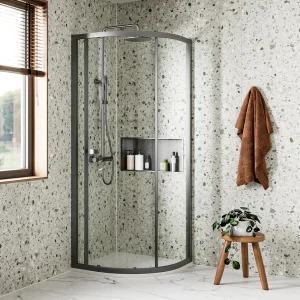 Crosswater 6mm Quadrant Single Door 800 Slate