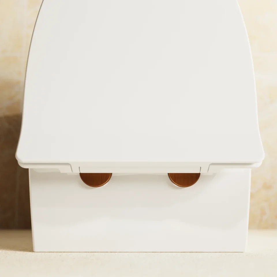 Crosswater Kai Decorative Hinge Cover Brushed Bronze detail view - Image 3