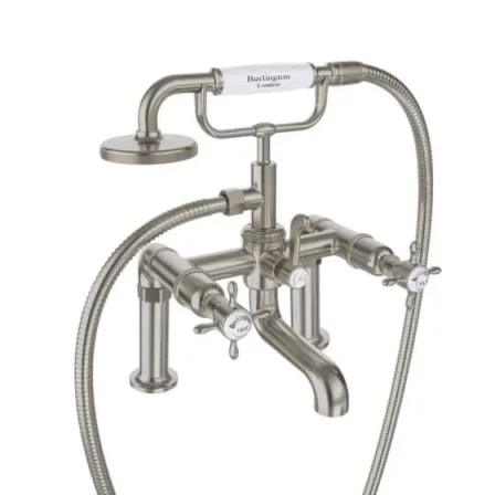 Burlington Guild Bath Shower Mixer Brushed Nickel product image - Image 1