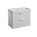 Roper Rhodes Scheme Fluted 600 Wm - Matt White product image - Image 1
