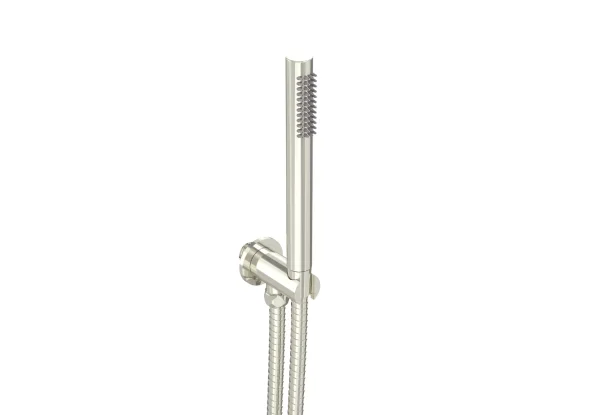 Saneux Cos Slim Handset - W/ Outlet Elbow & Holder & 150cm Hose - Brushed Nickel