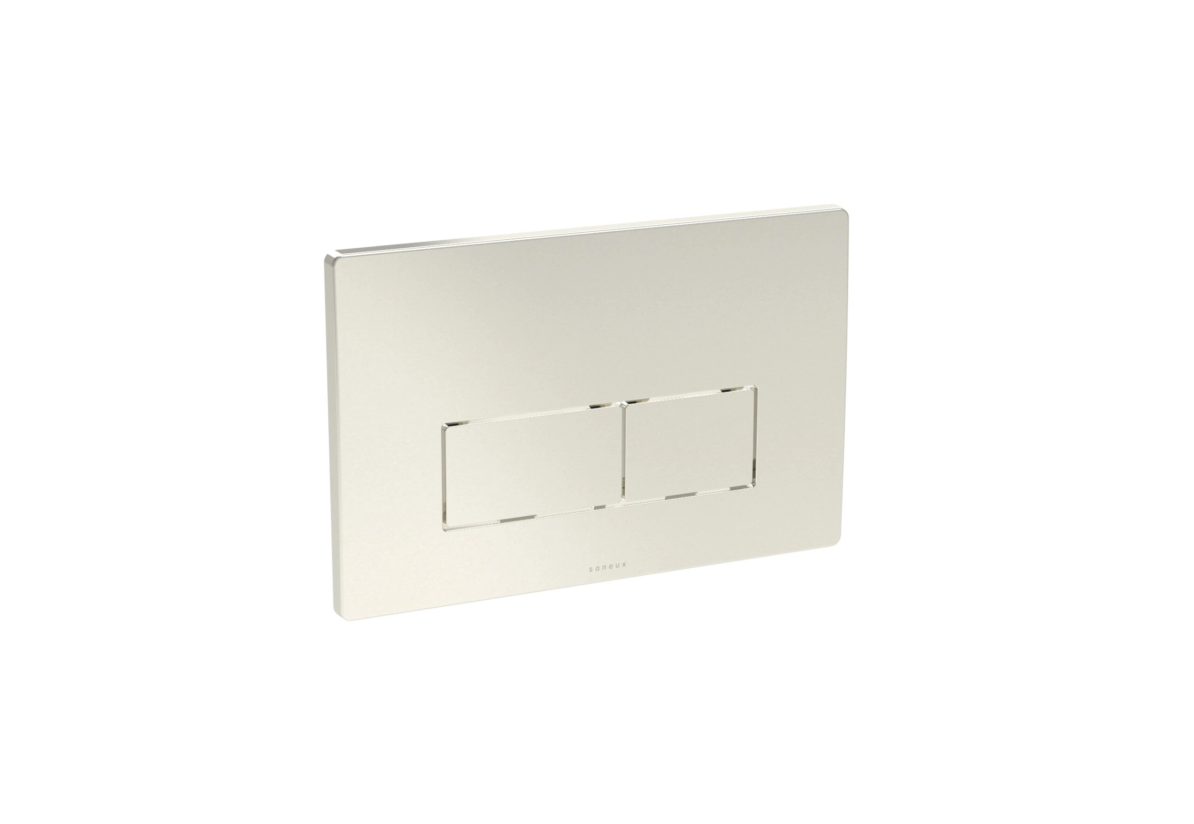 Saneux Flushe 2.0 Square Flush Plate Kit - Brushed Nickel