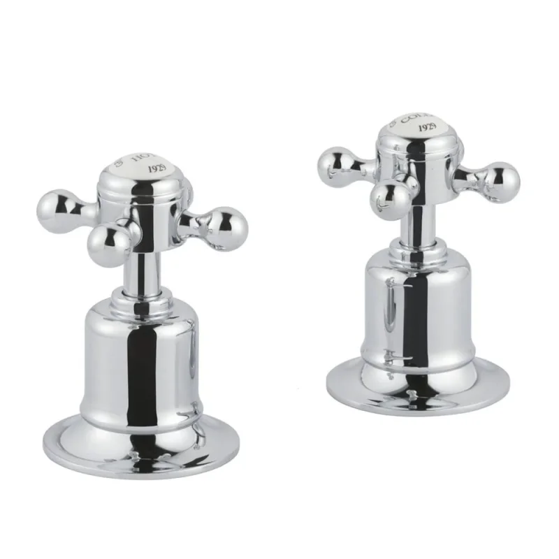 Just Taps Grosvenor Cross Panel Valves Chrome product image - Image 1