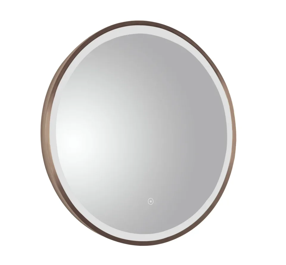 Just Taps Vos 600 Mirror With Light Brushed Bronze product image - Image 1