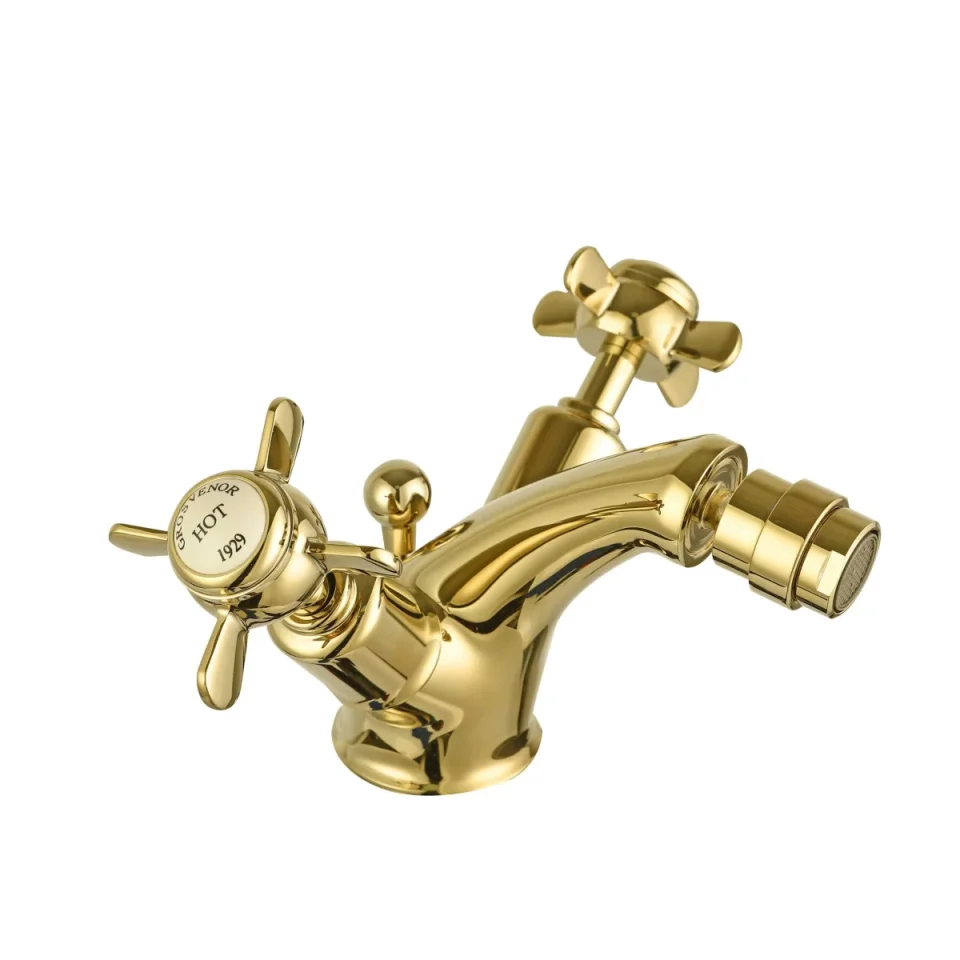 Just Taps Grosvenor Pinch Bidet Mixer With Pop Up Waste product image - Image 1