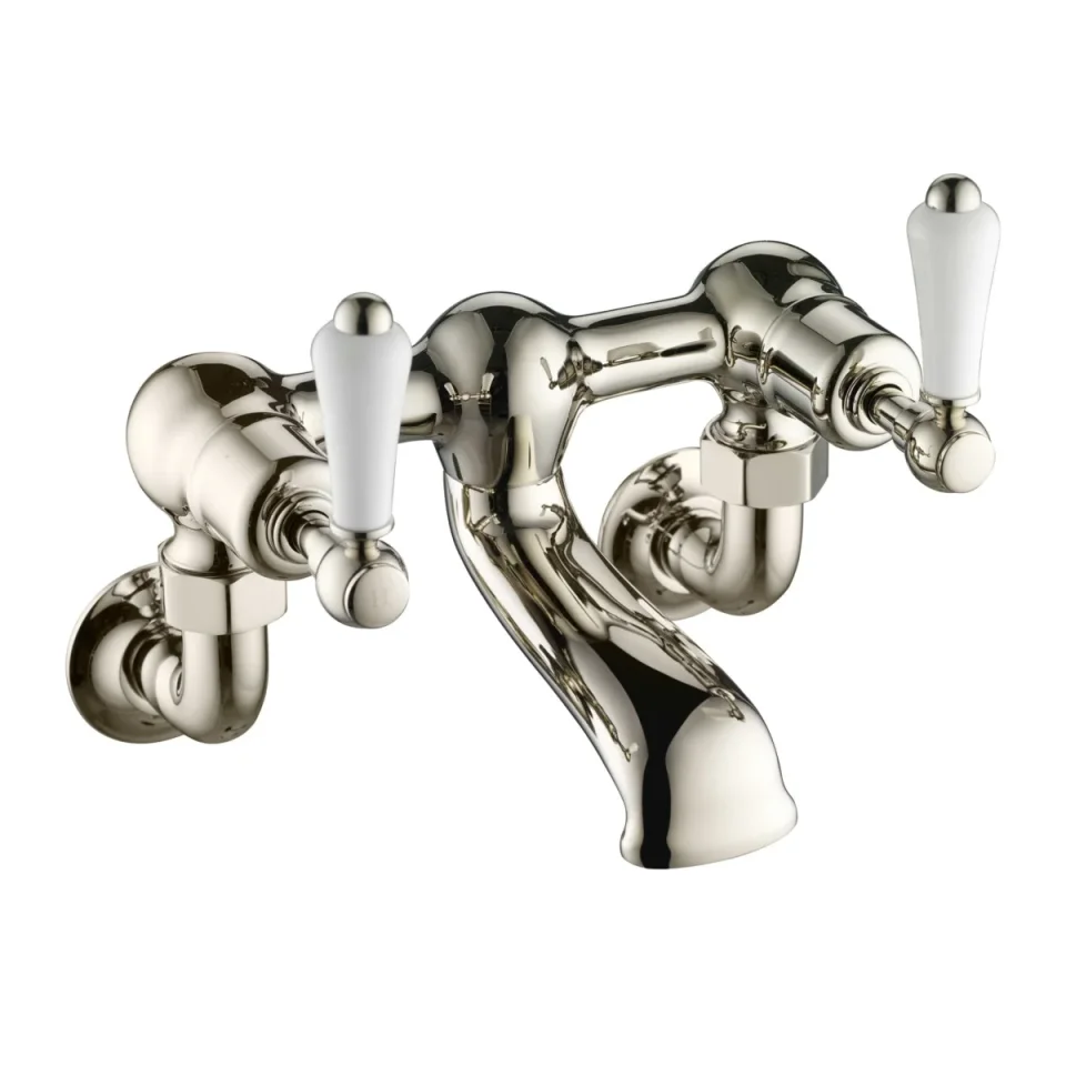 Just Taps Grosvenor Lever Wall Ounted Bath Filler Matt Black detail view - Image 2