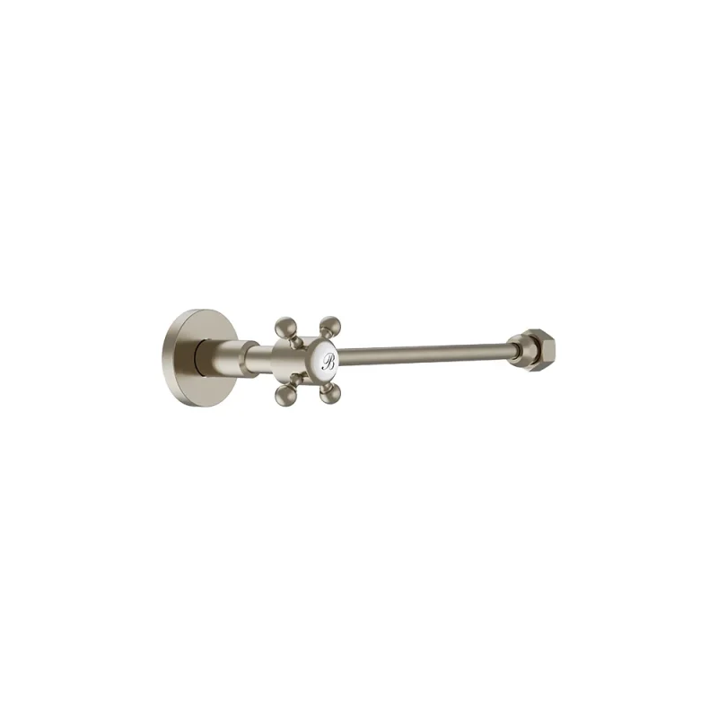 Burlington Cistern Tank On/off Valve Brushed Nickel product image - Image 1