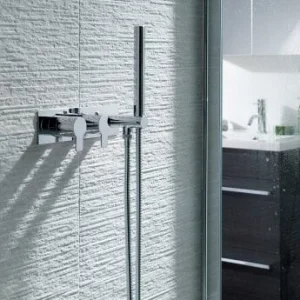 Just Taps Amore Thermostatic Concealed Shower Valve 2 Outlets Wth Handset Chrome