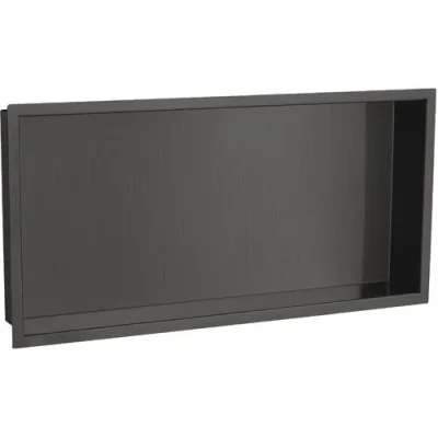 Just Taps Brushed Black Shower Niche product image - Image 1