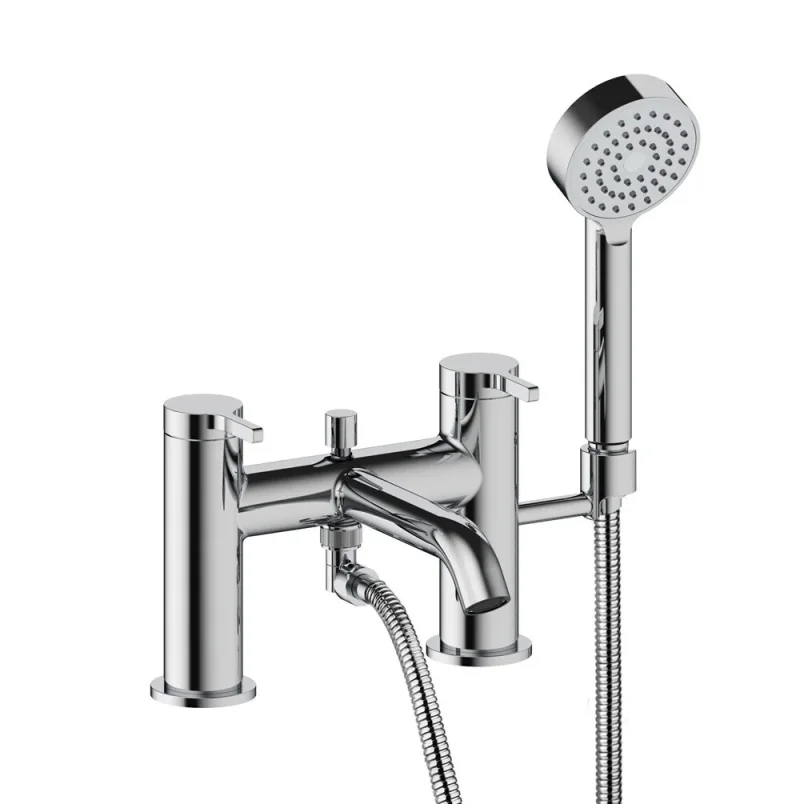 Britton Hoxton 2.0 2 Tap Hole Bath Shower Mixer Chrome product image - Image 1