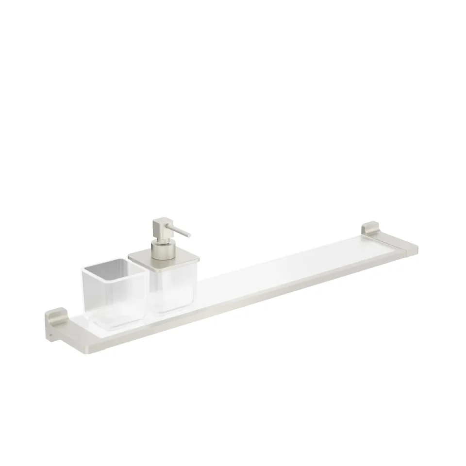 Crosswater Rotar Shelf 600mm Brushed Nickel product image - Image 1