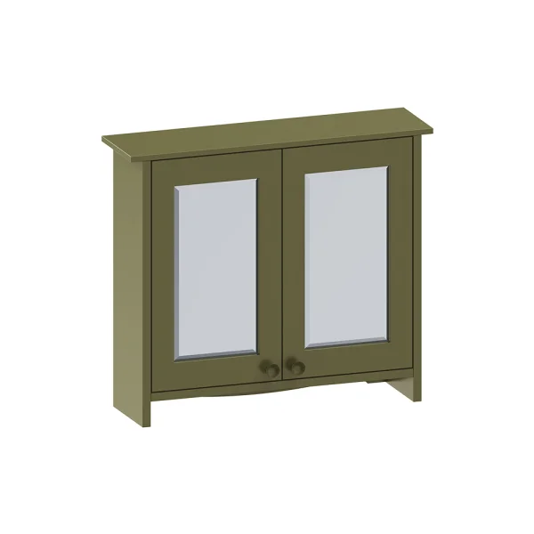 Burlington Guild Mirror Cabinet 650mm Carlyle Green