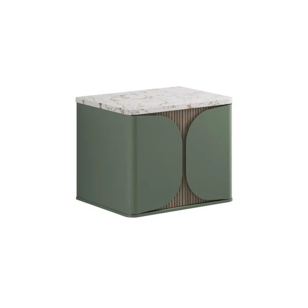 Crosswater Tamobour 600mm One Drawer Wall Hung Vanity Sage Green