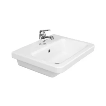 Saneux Indigo 50x40cm Washbasin 1th - European / Alpine White detail view - Image 2