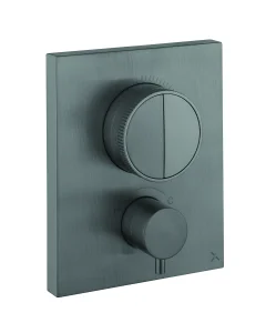 Crosswater Mpro Crossbox Push 2 Outlet Trim Slate