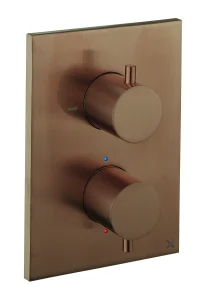 Crosswater Mpro Crossbox 1 Outlet Trim & Valves Brushed Bronze