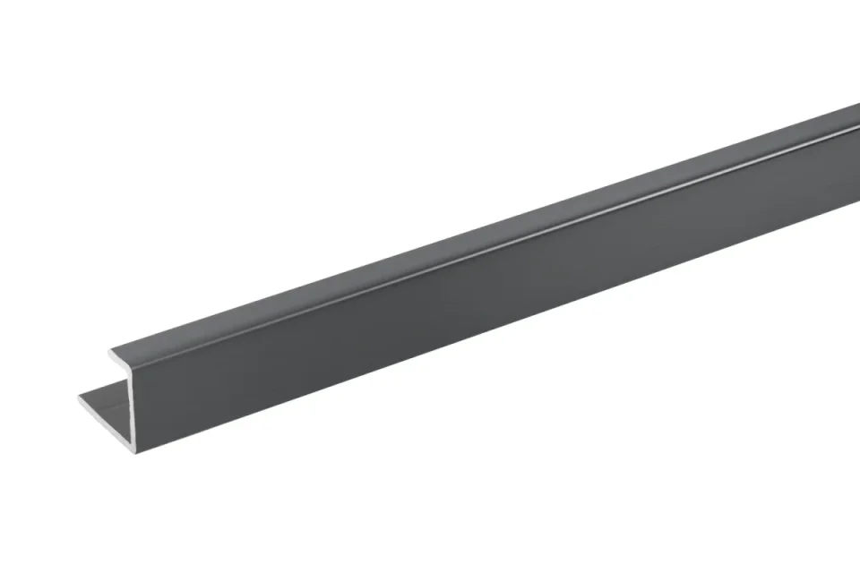 Crosswater Aluminium Extrusion End Cap 11mm 2450mm Slate product image - Image 1