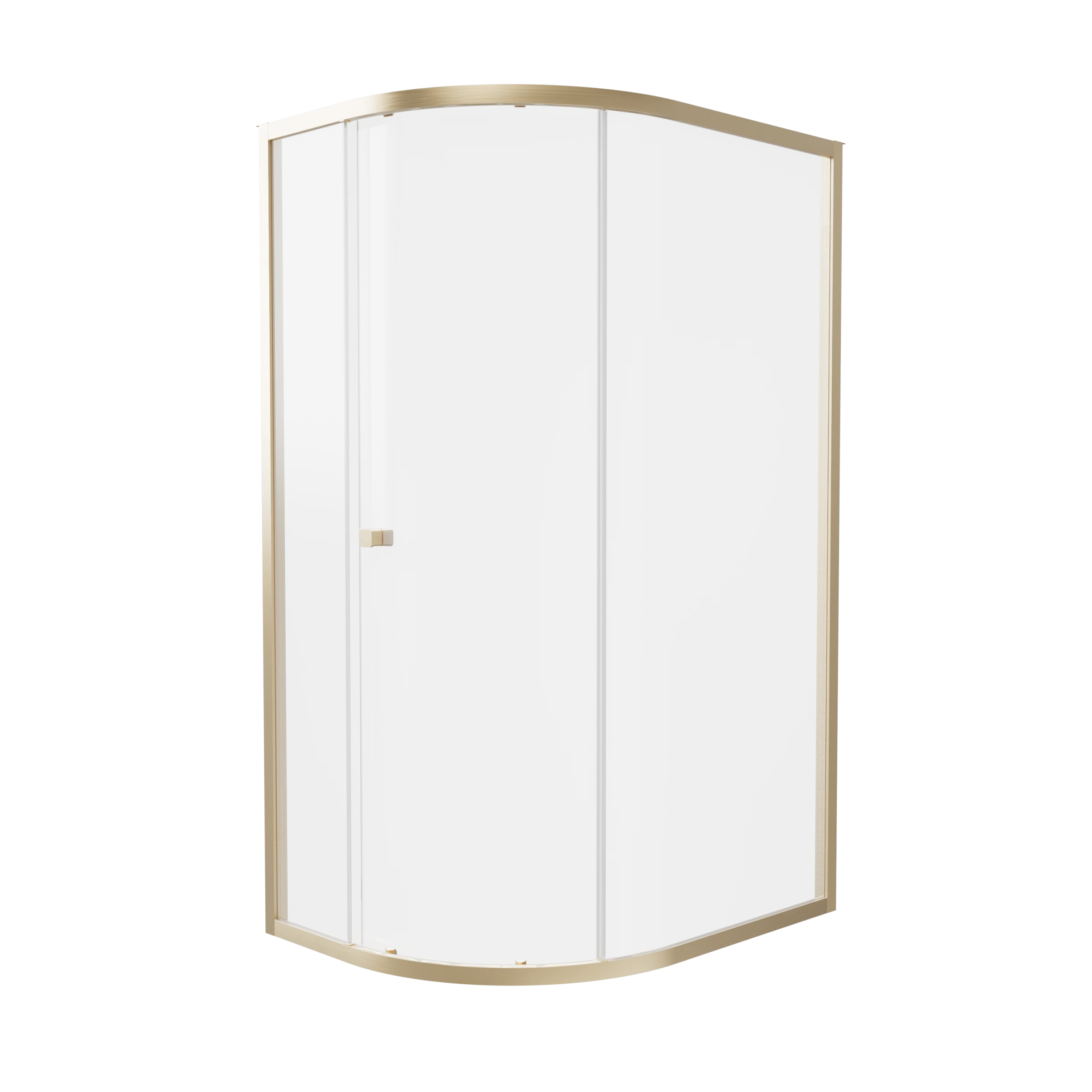 Crosswater 6mm Quadrant Single Door 1000 x 800 Box A Brushed Brass