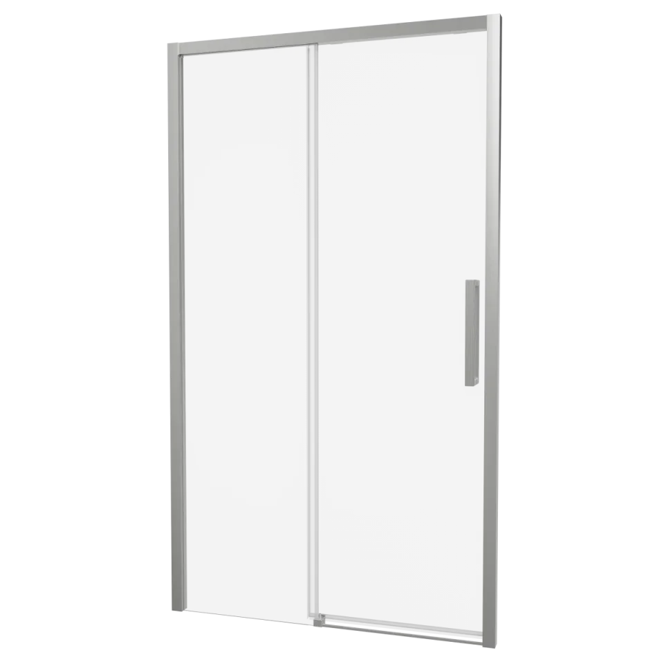 Crosswater Asura 8mm Sliding Door A 1300 Fixed Panel Brushed Nickel product image - Image 1