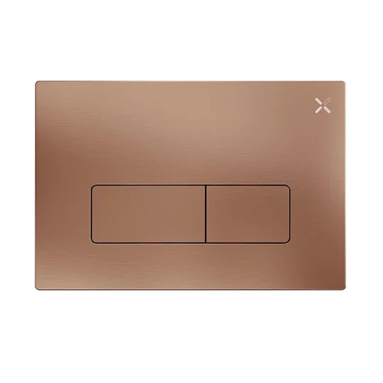 Crosswater Mpro Stainless Steel Flush Plate Brushed Bronze detail view - Image 2