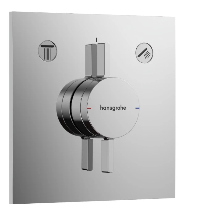Hansgrohe Duoturn E Shower Mixers Concealed 265 X 237 X 175mm Chrome