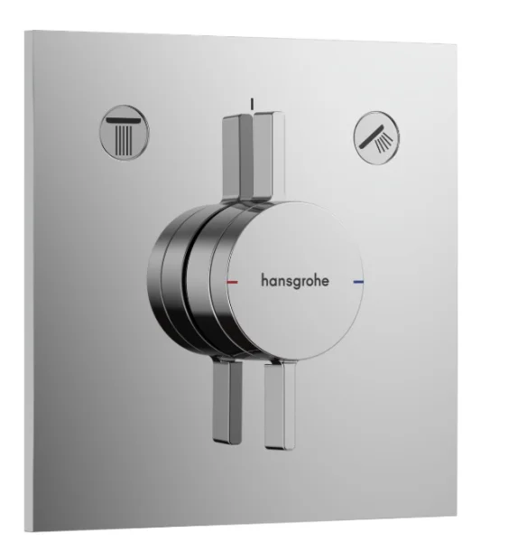 Hansgrohe Duoturn E Shower Mixers Concealed 265 X 237 X 175mm Chrome