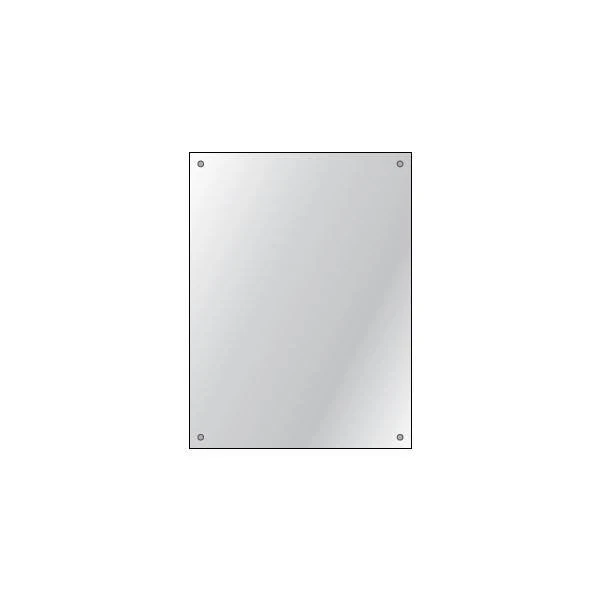Hib Drilled Mirror 4mm Float Glass 60 X 45cm (6 Per Pack)