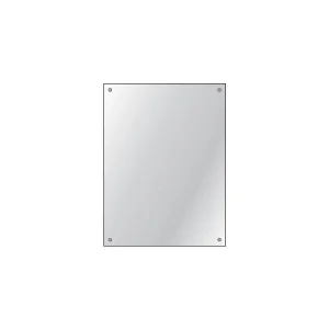 Hib Drilled Mirror 4mm Float Glass 60 X 45cm (6 Per Pack)