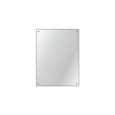 Hib Drilled Mirror 4mm Float Glass 60 X 45cm (6 Per Pack) product image - Image 1