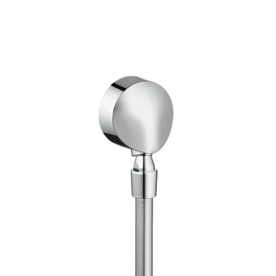 Hansgrohe Fixfit Wall Outlet E With Non-return Valve And Pivot Joint Chrome detail view - Image 2