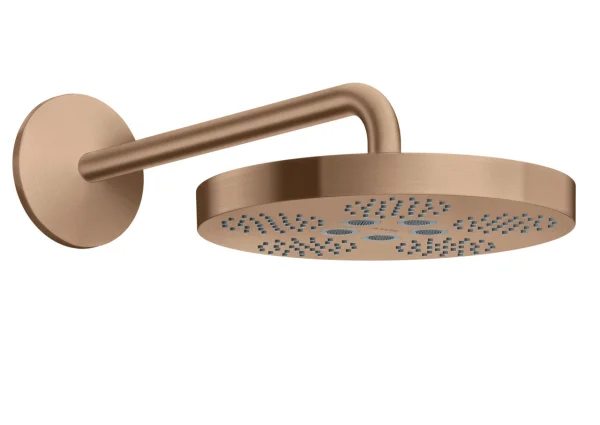 Axor One Overhead Showers 670 X 390 X 165mm Rose Gold/gold - Brushed