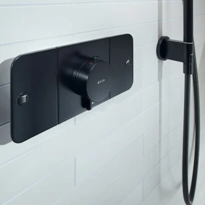 Axor One Thermostatic Shower Mixer Concealed 450 X 230 X 255mm Black - Matt