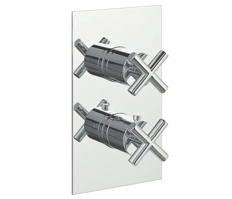 Just Taps Solex Thermostatic Concealed 1 Outlet Shower Valve Chrome product image - Image 1