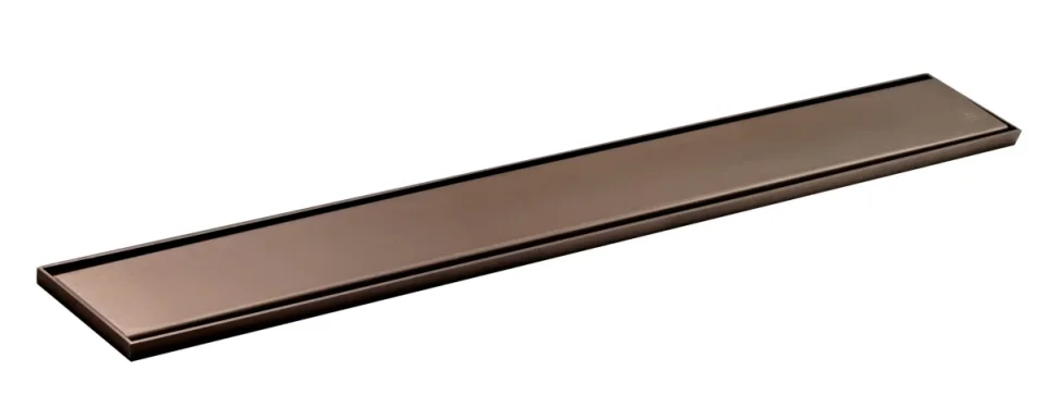 Just Taps Kono Elite Regular Linear Drain Including Membrane 600mm Brushed Bronze product image - Image 1