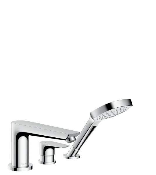 Hansgrohe Talis E 3-hole Rim-mounted Single Lever Bath Mixer For Secuflex Chrome