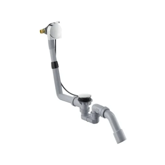 Hansgrohe Exafill S Complete Set Bath Filler, Waste And Overflow Set For Standard Bathtubs Chrome detail view - Image 2