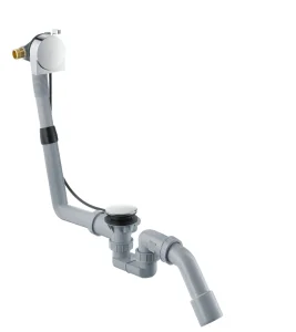 Hansgrohe Exafill S Complete Set Bath Filler, Waste And Overflow Set For Standard Bathtubs Chrome