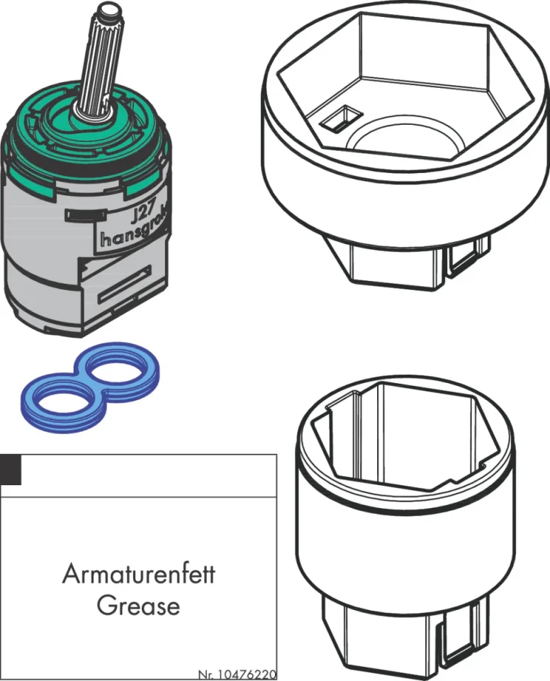Hansgrohe Joystick Cartridge - J27 product image - Image 1