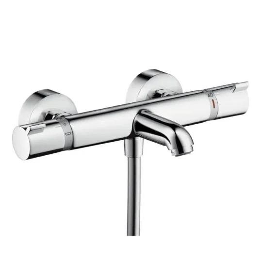 Hansgrohe Ecostat Comfort Thermostatic Bath Mixer For Exposed Installation Chrome detail view - Image 2