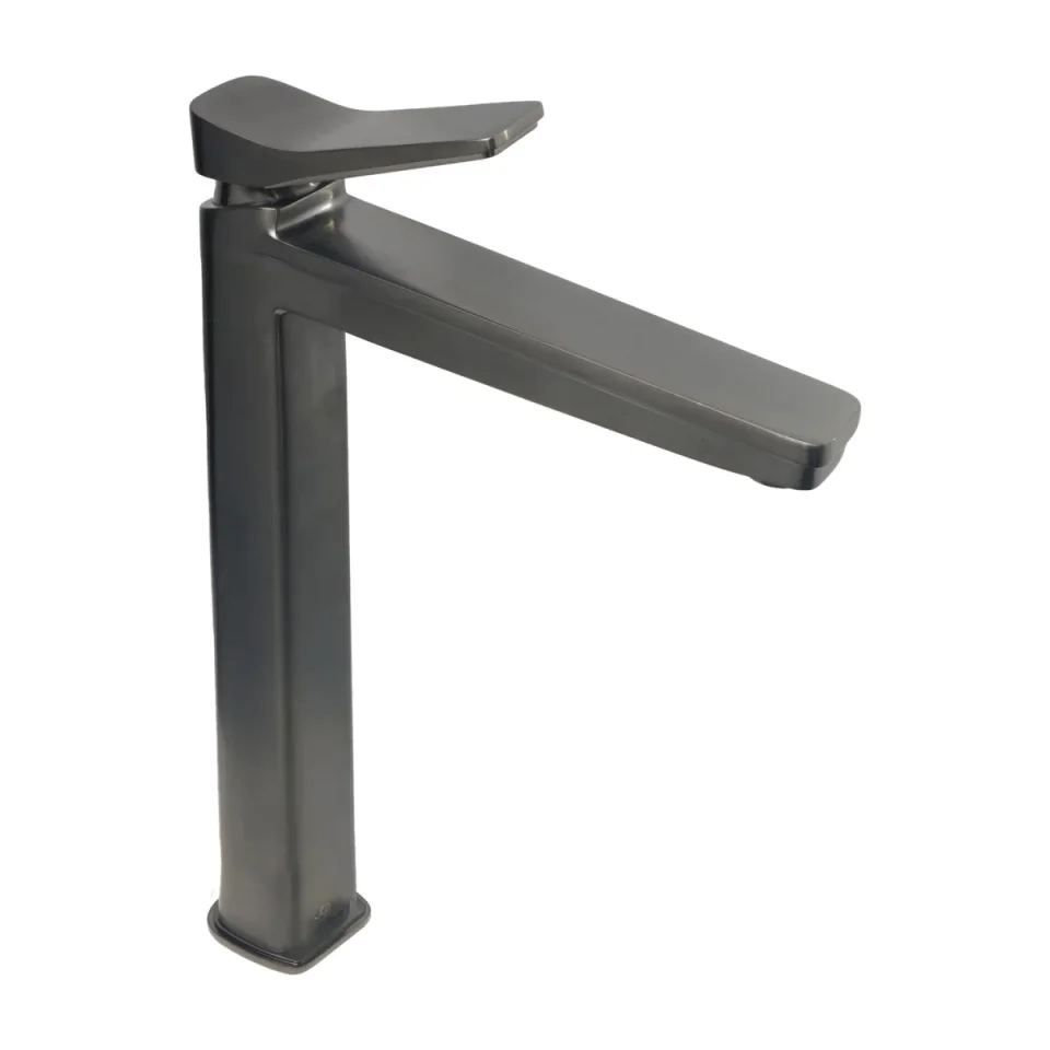 Just Taps Hix Tall Single Lever Basin Mixer Brushed Black product image - Image 1