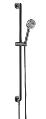 Just Taps Evo Slide Rail With Round Shower Handle And Hose
