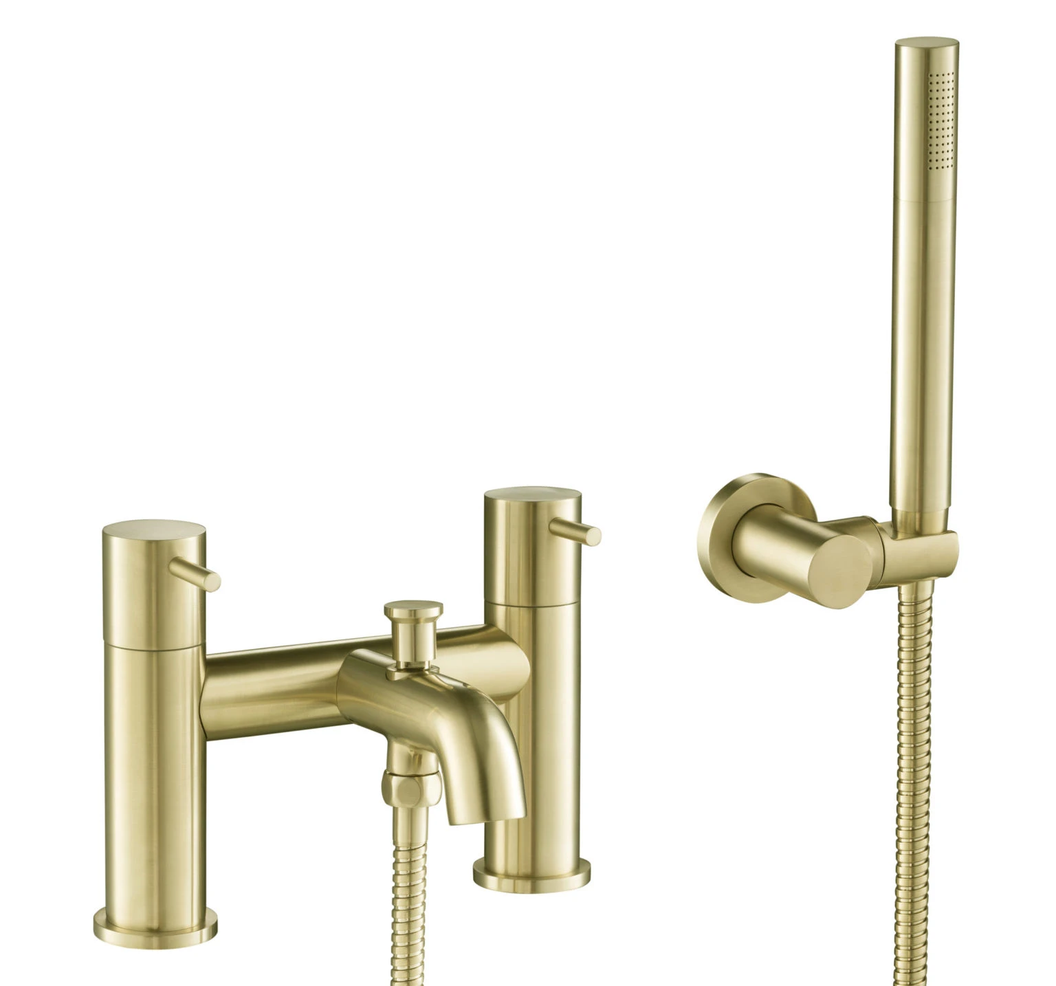 Just Taps Vos Bath Shower Mixer With Kit Brushed Brass