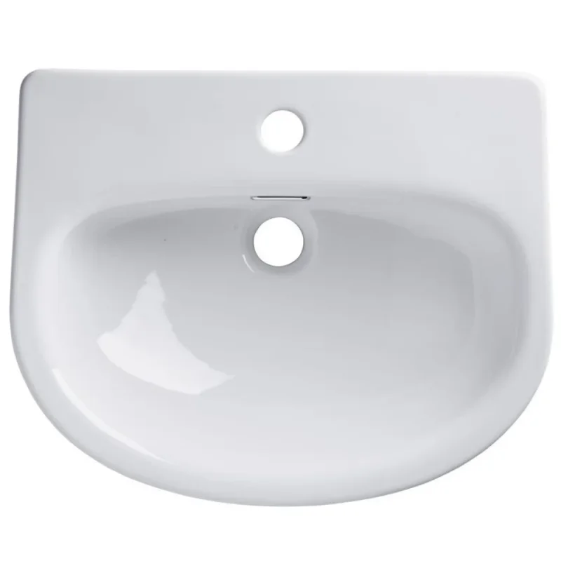 Roper Rhodes 475mm Paradigm Slim Depth Semi-countertop Basin With 1 Tap Hole product image - Image 1