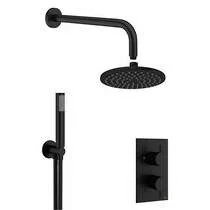 Crosswater Crossbox Shower Set 3 Brushed Nickel 300mm