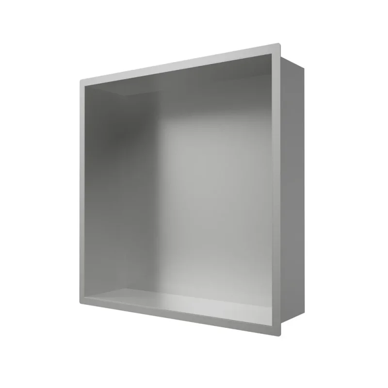 Crosswater Niches 305 X 305mm Brushed Stainless detail view - Image 3