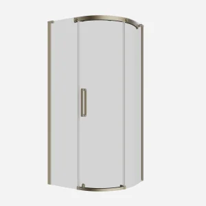 Crosswater Optix Offset Quadrant 1000x800 Right Hand Brushed Brass