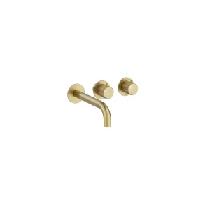 Crosswater Module 3one6 2 Control Trimset With Bath Spout Stainless Brushed Brass Effect