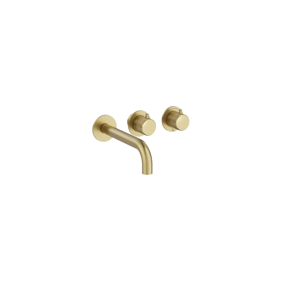 Crosswater Module 3one6 2 Control Trimset With Bath Spout Stainless Brushed Brass Effect product image - Image 1