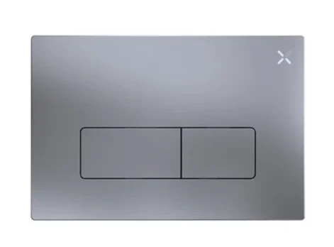 Crosswater Mpro Flush Plate Brushed Stainless detail view - Image 2