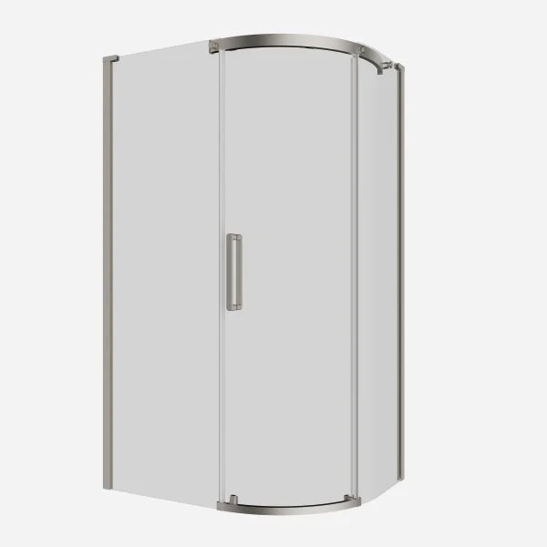 Crosswater Optix Offset Quadrant 1200x900 Right Hand Brushed Nickel